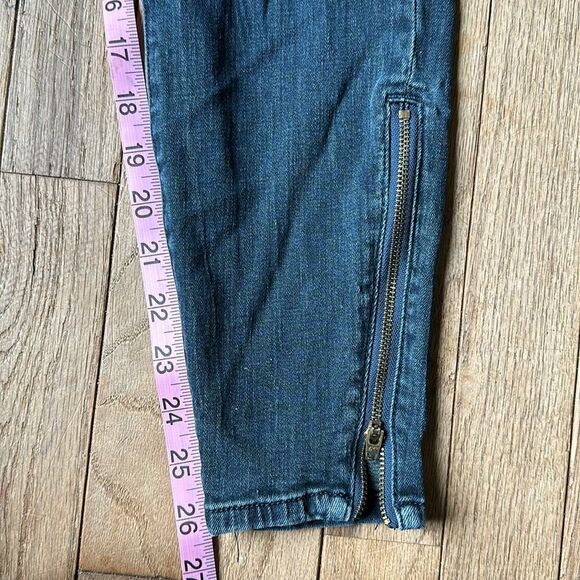 Pistola Black Vintage Moto Zipper Skinny Denim Jeans size 27 - Picture 7 of 12